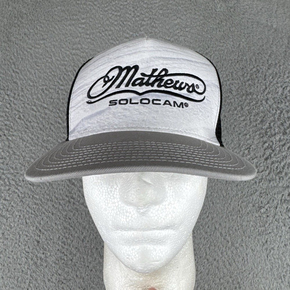 Mathews Solocam Heather Gray Hat Mesh Strapback‎ Hunting Archery